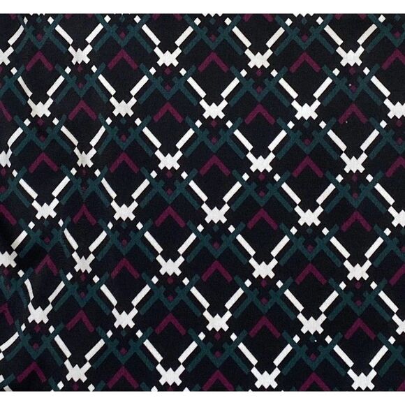 41 Hawthorn Black Ladder Neckline‎ Stretch Knit Dress Sz Medium - Picture 6 of 8